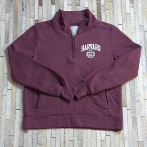 Harvard University Women's Quarter Zip Crewneck Sweatshirt